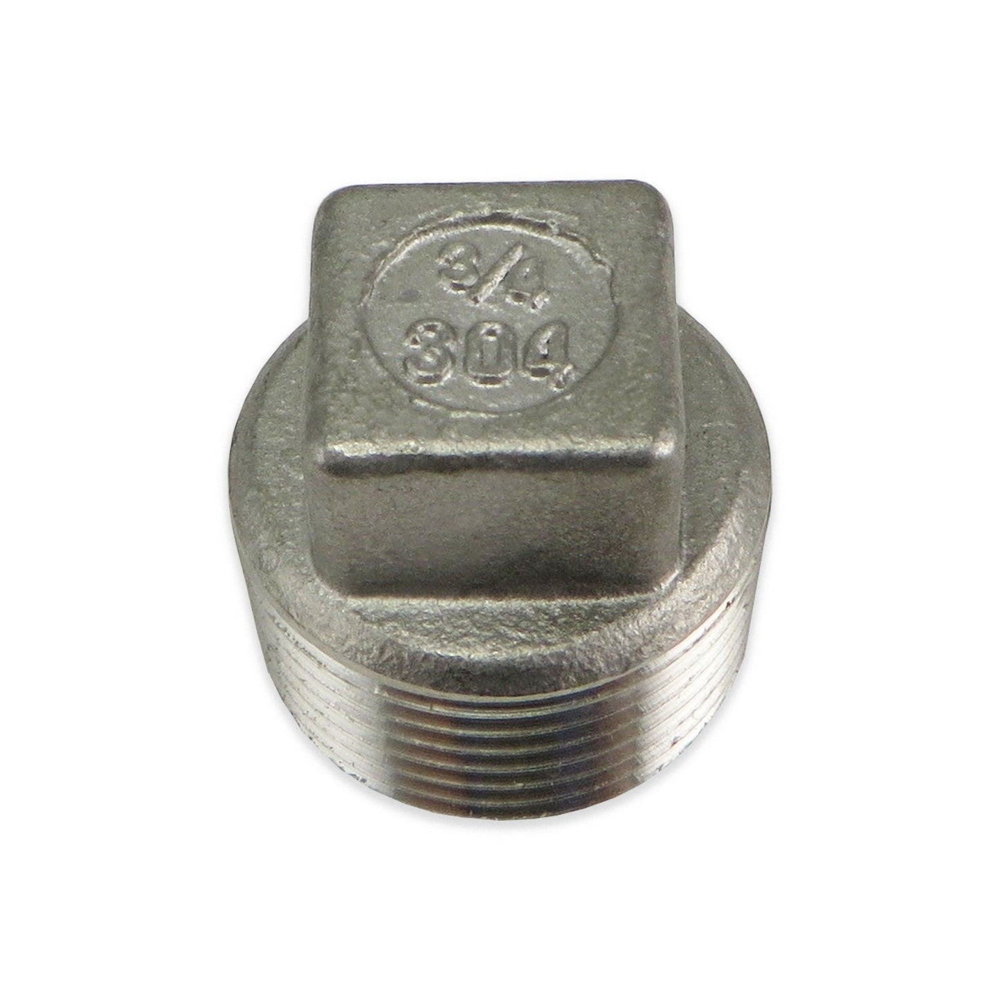 Stainless Steel Square Head Plug - 3/4" MPT