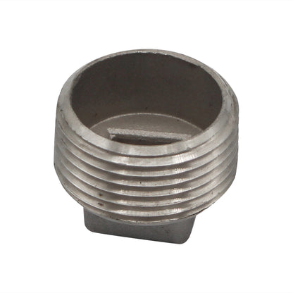 Stainless Steel Square Head Plug - 1" Male NPT