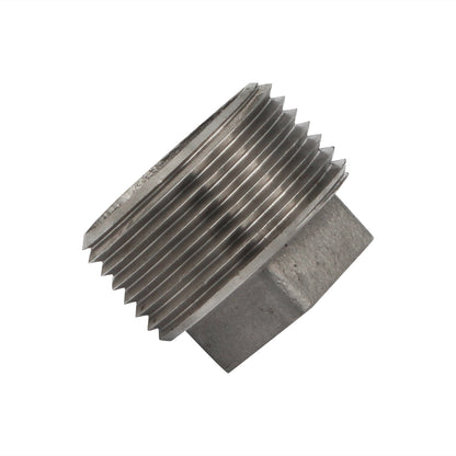 Stainless Steel Square Head Plug - 1" Male NPT