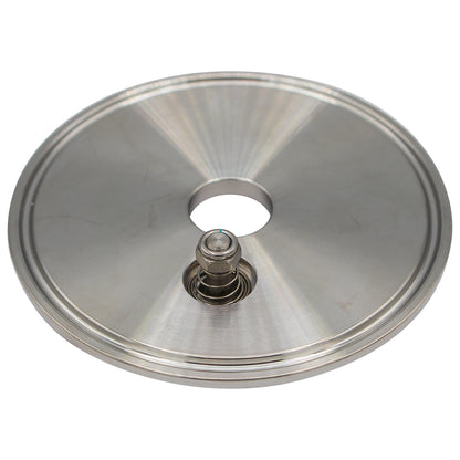 Ss Brewtech Stainless Steel 3" TC Cap with 1/2" Blow Off and PRV