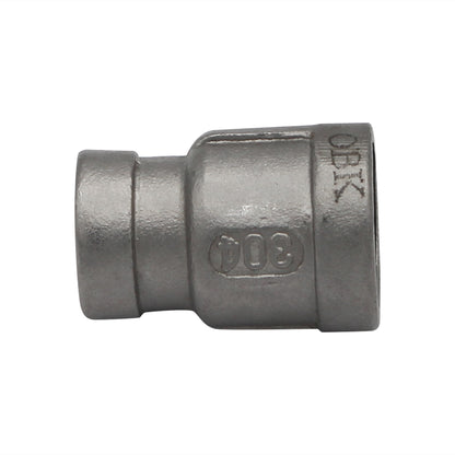 3/8" Female NPT X 1/4" Female NPT Reducing Coupler - 304 Stainless Steel Pipe Fitting