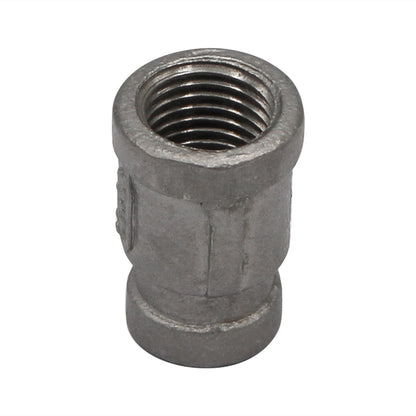 1/4" Female NPT X 1/8" Female NPT Reducing Coupler - 304 Stainless Steel Pipe Fitting