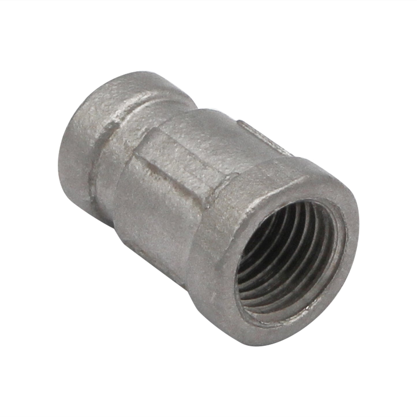 1/4" Female NPT X 1/8" Female NPT Reducing Coupler - 304 Stainless Steel Pipe Fitting