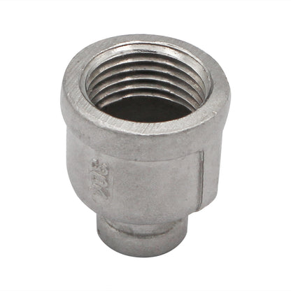 1/2" Female NPT X 1/8" Female NPT Reducing Coupler - 304 Stainless Steel Pipe Fitting