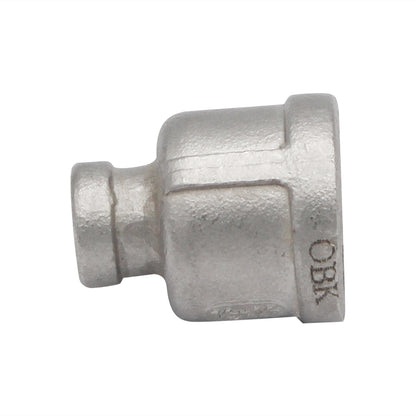 1/2" Female NPT X 1/8" Female NPT Reducing Coupler - 304 Stainless Steel Pipe Fitting