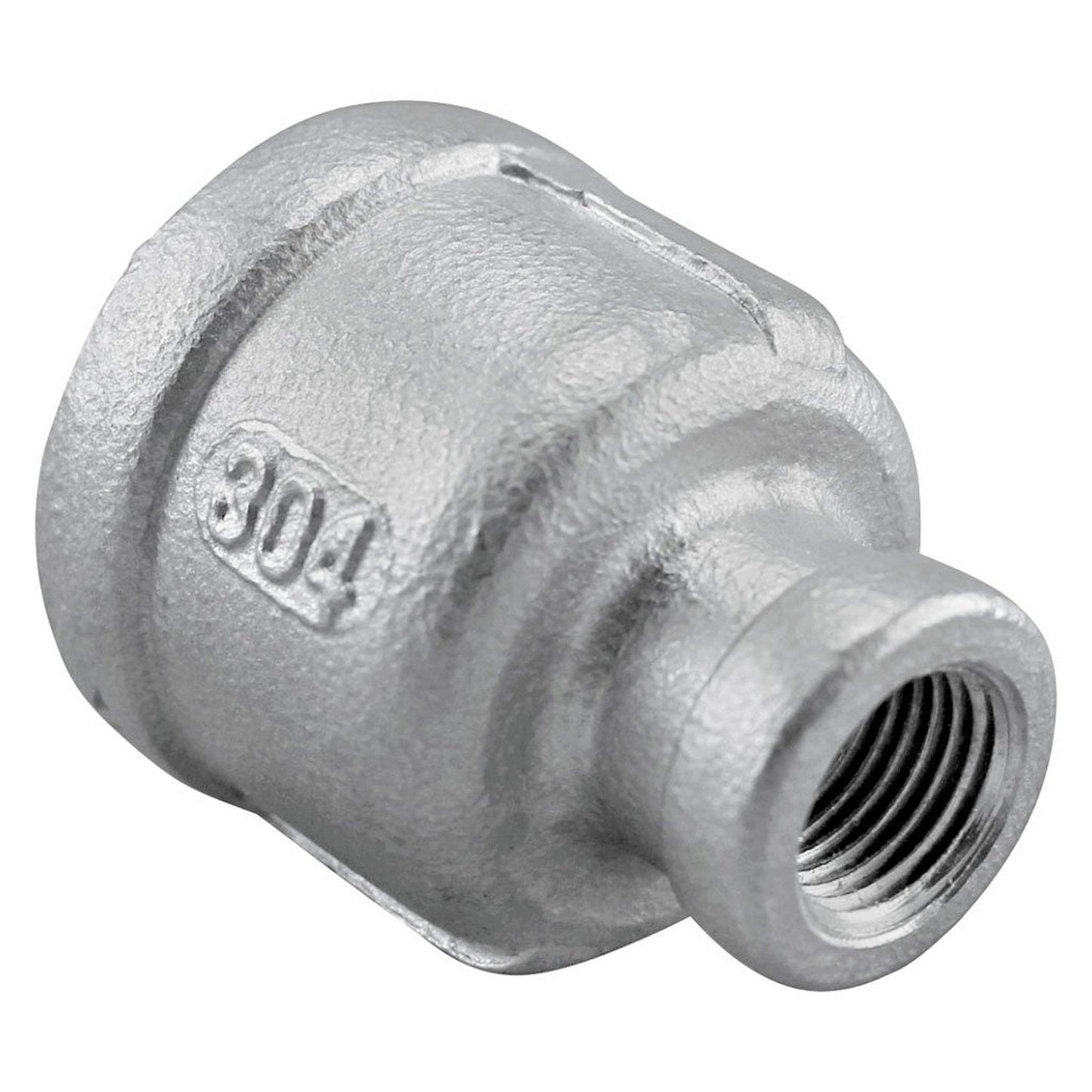 1/2" Female NPT to 1/8" Female NPT Stainless Steel Reducing Coupler