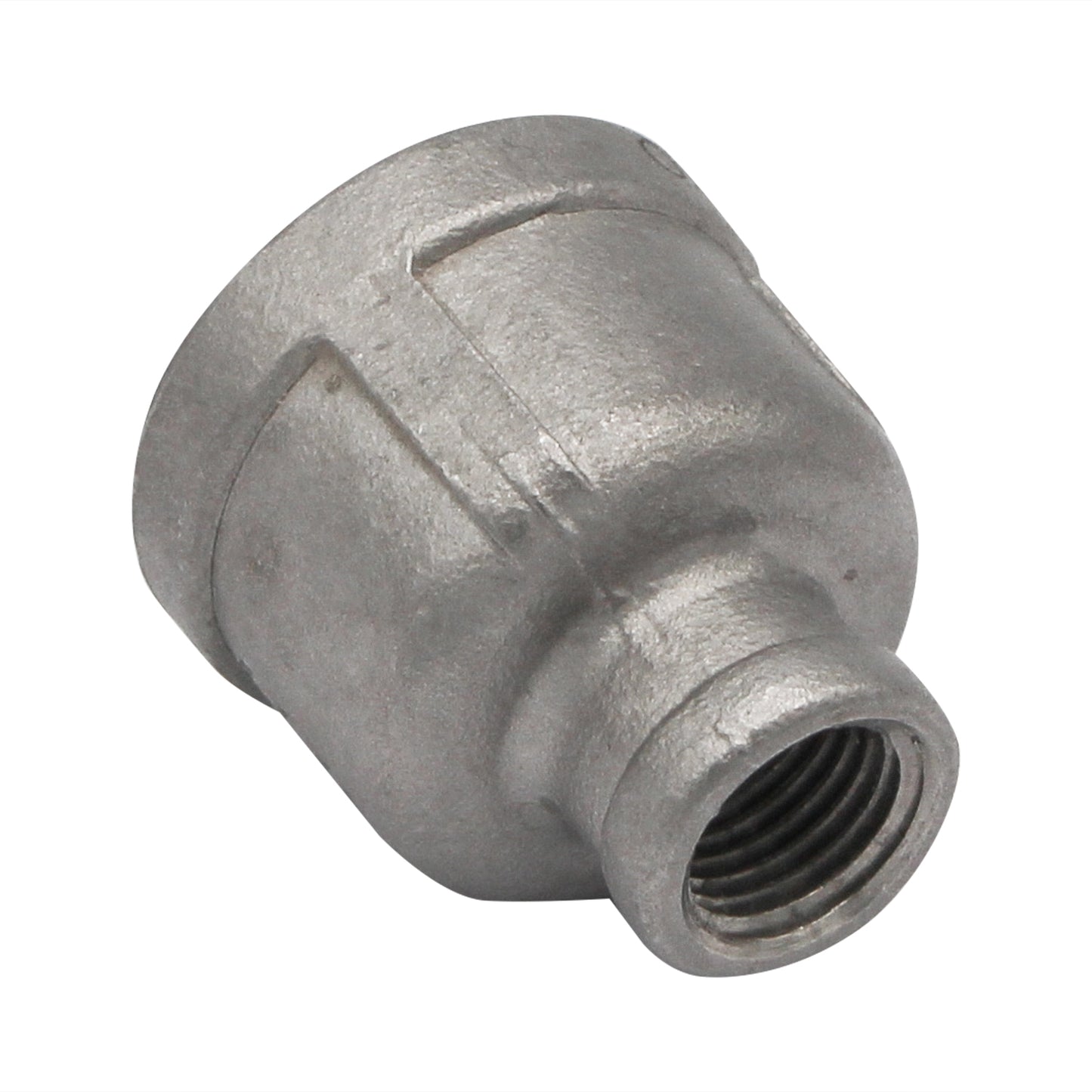 3/4" Female NPT X 1/4" Female NPT Reducing Coupler - 304 Stainless Steel Pipe Fitting