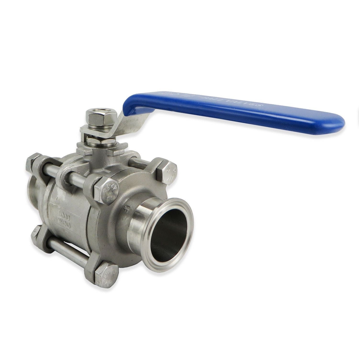 Stainless Steel Tri-Clover Fancy 3 Piece Ball Valve