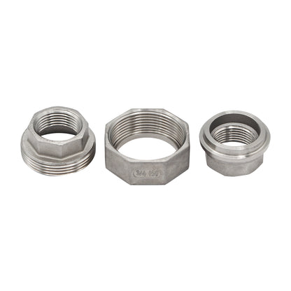 3/4" Female NPT X 3/4" Female NPT Union Coupler - 304 Stainless Steel Pipe Fitting