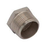 Stainless Steel Reducer Bushing - 1" Male NPT to 1/4" Female NPT
