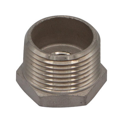 1" Male NPT X 3/8" Female NPT Reducer Bushing - 304 Stainless Steel Pipe Fitting