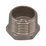 Stainless Steel Reducer Bushing - 1" Male NPT to 3/8" Female NPT