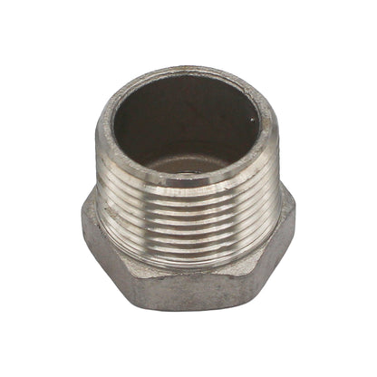 3/4" X 1/4" Female NPT Reducer Bushing - 304 Stainless Steel Pipe Fitting