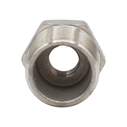 3/4" X 1/4" Female NPT Reducer Bushing - 304 Stainless Steel Pipe Fitting