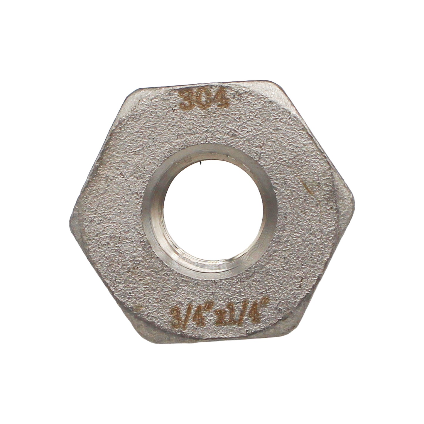 3/4" X 1/4" Female NPT Reducer Bushing - 304 Stainless Steel Pipe Fitting