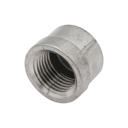1/2" Female NPT End Cap - 304 Stainless Steel Pipe Fitting