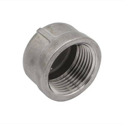 1" Female NPT End Cap - 304 Stainless Steel Pipe Fitting