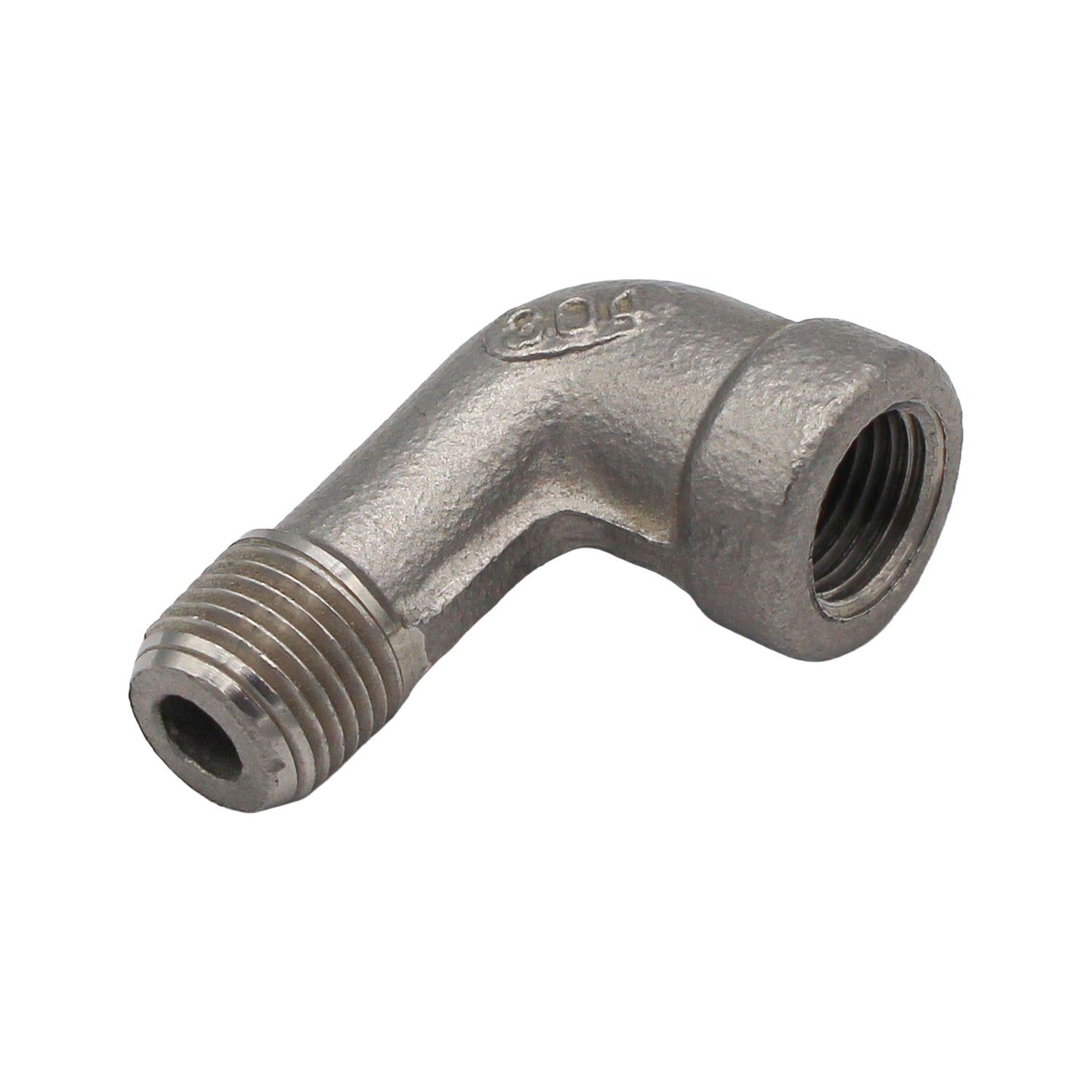 1/8" Male NPT X 1/8" Female NPT Street Elbow - 304 Stainless Steel Pipe Fitting