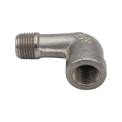 1/8" Male NPT X 1/8" Female NPT Street Elbow - 304 Stainless Steel Pipe Fitting