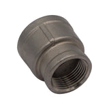 Stainless Steel Reducing Coupler - 1" Female NPT to 3/4" Female NPT
