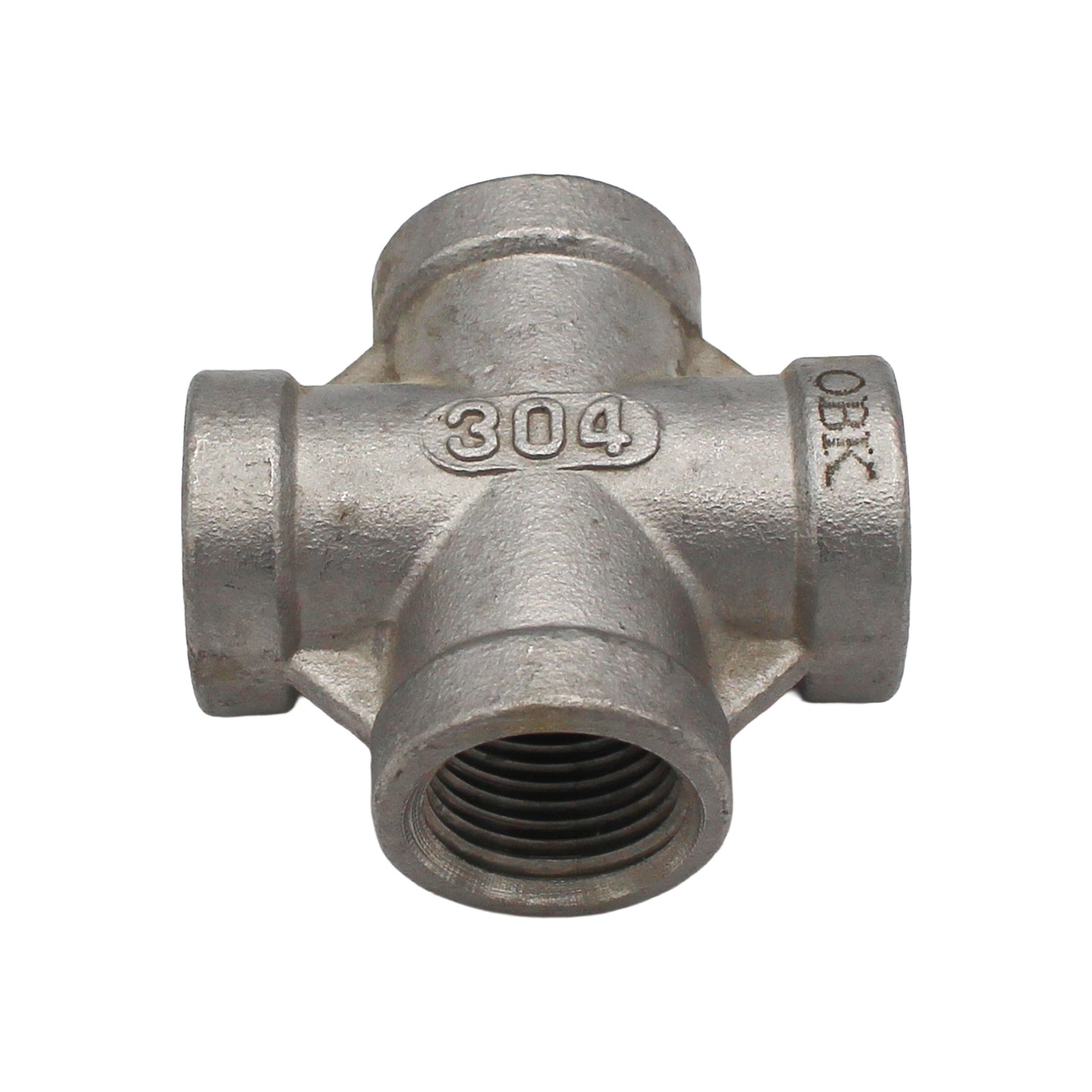 3/8" Female NPT Cross - 304 Stainless Steel Pipe Fitting