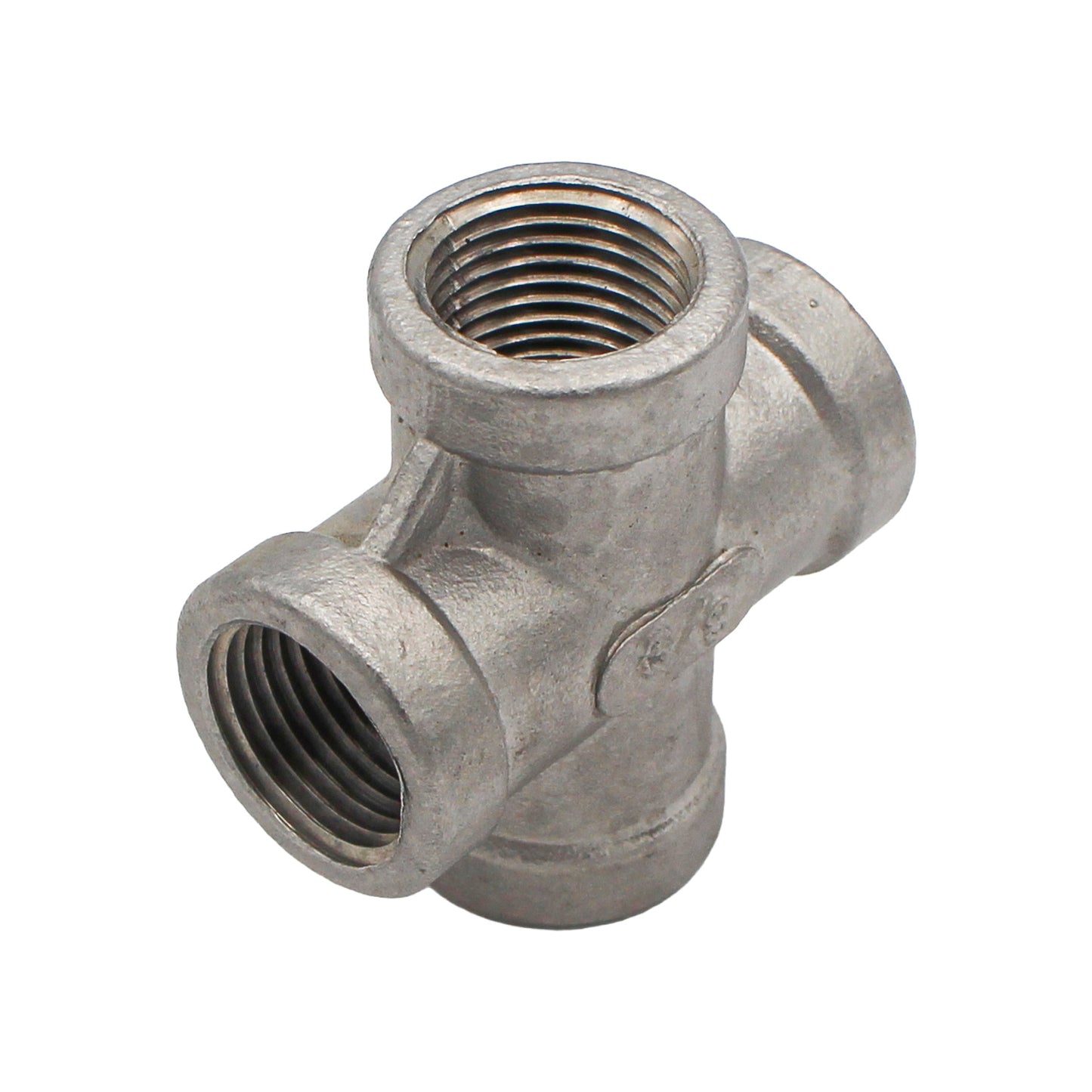 3/8" Female NPT Cross - 304 Stainless Steel Pipe Fitting