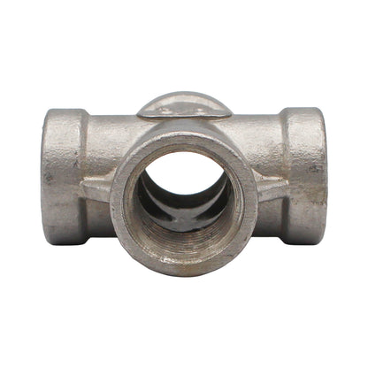 3/8" Female NPT Cross - 304 Stainless Steel Pipe Fitting