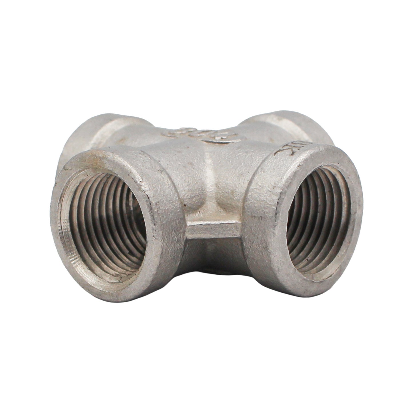 3/8" Female NPT Cross - 304 Stainless Steel Pipe Fitting