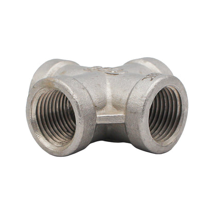 3/8" Female NPT Cross - 304 Stainless Steel Pipe Fitting