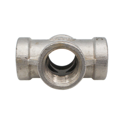 3/8" Female NPT Cross - 304 Stainless Steel Pipe Fitting