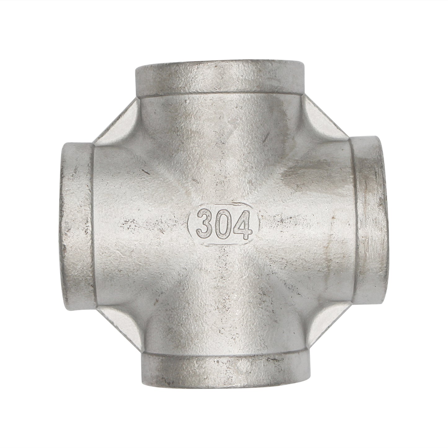 3/4" Female NPT Cross - 304 Stainless Steel Pipe Fitting