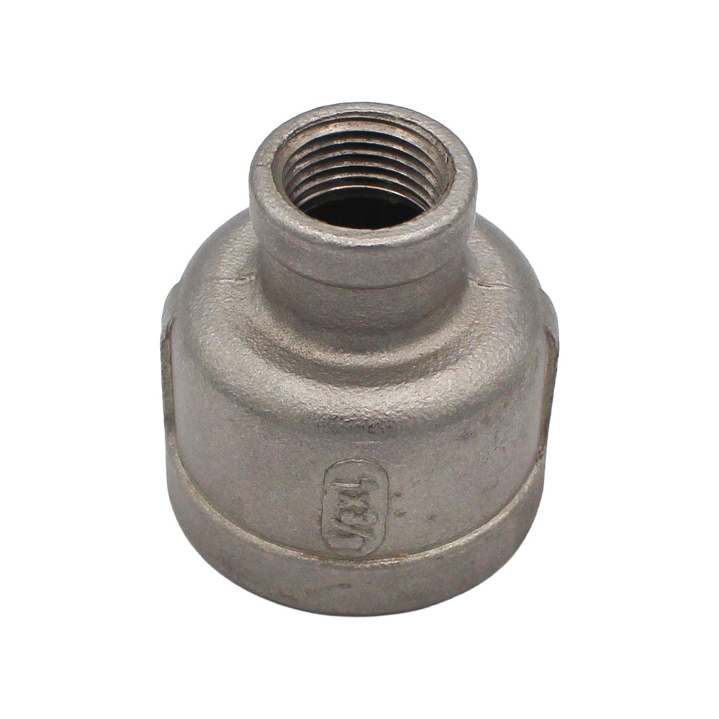 1" Female NPT X 3/8" Female NPT Reducing Coupler - 304 Stainless Steel Pipe Fitting