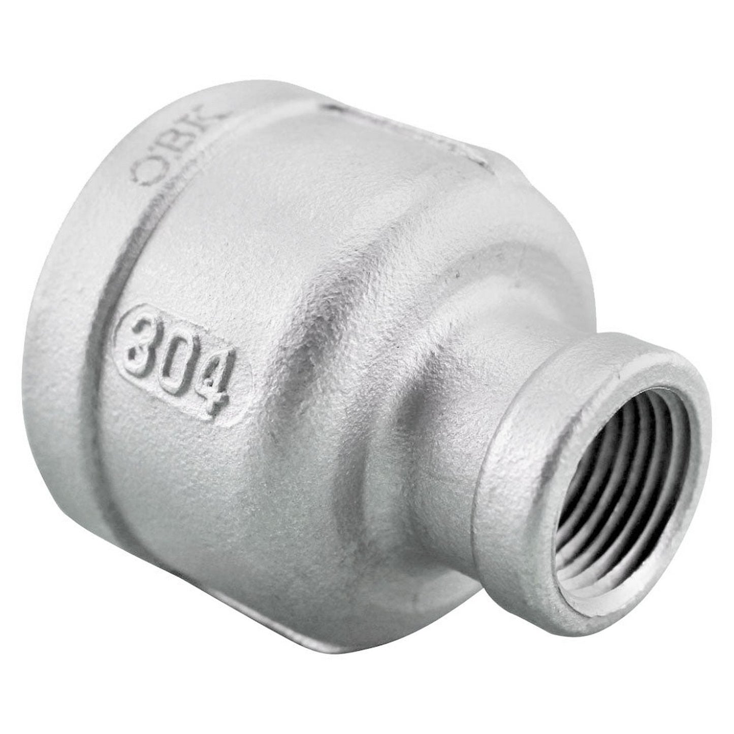 1" Female NPT to 3/8" Female NPT Stainless Steel Reducing Coupler