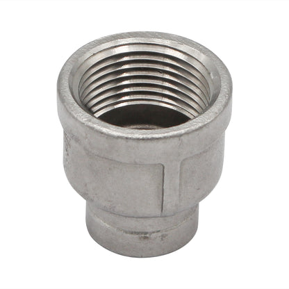 3/4" Female NPT X 3/8" Female NPT Reducing Coupler - 304 Stainless Steel Pipe Fitting