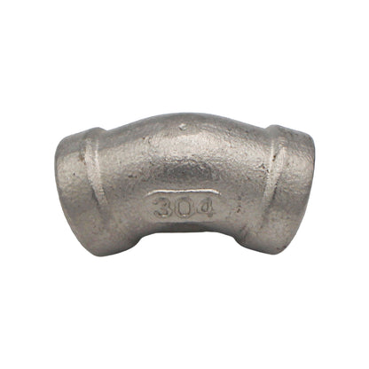 1/4" Female NPT 45 Degree Elbow - 304 Stainless Steel Pipe Fitting