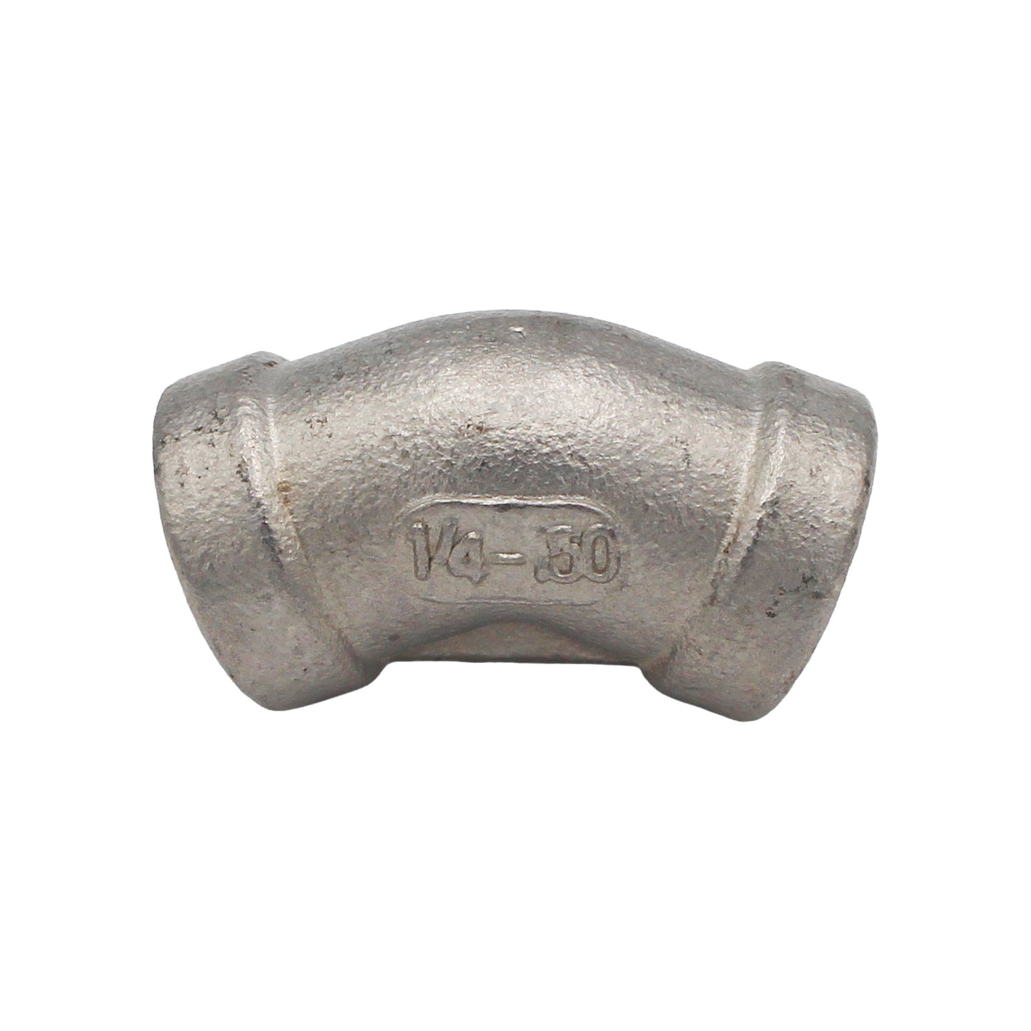1/4" Female NPT 45 Degree Elbow - 304 Stainless Steel Pipe Fitting
