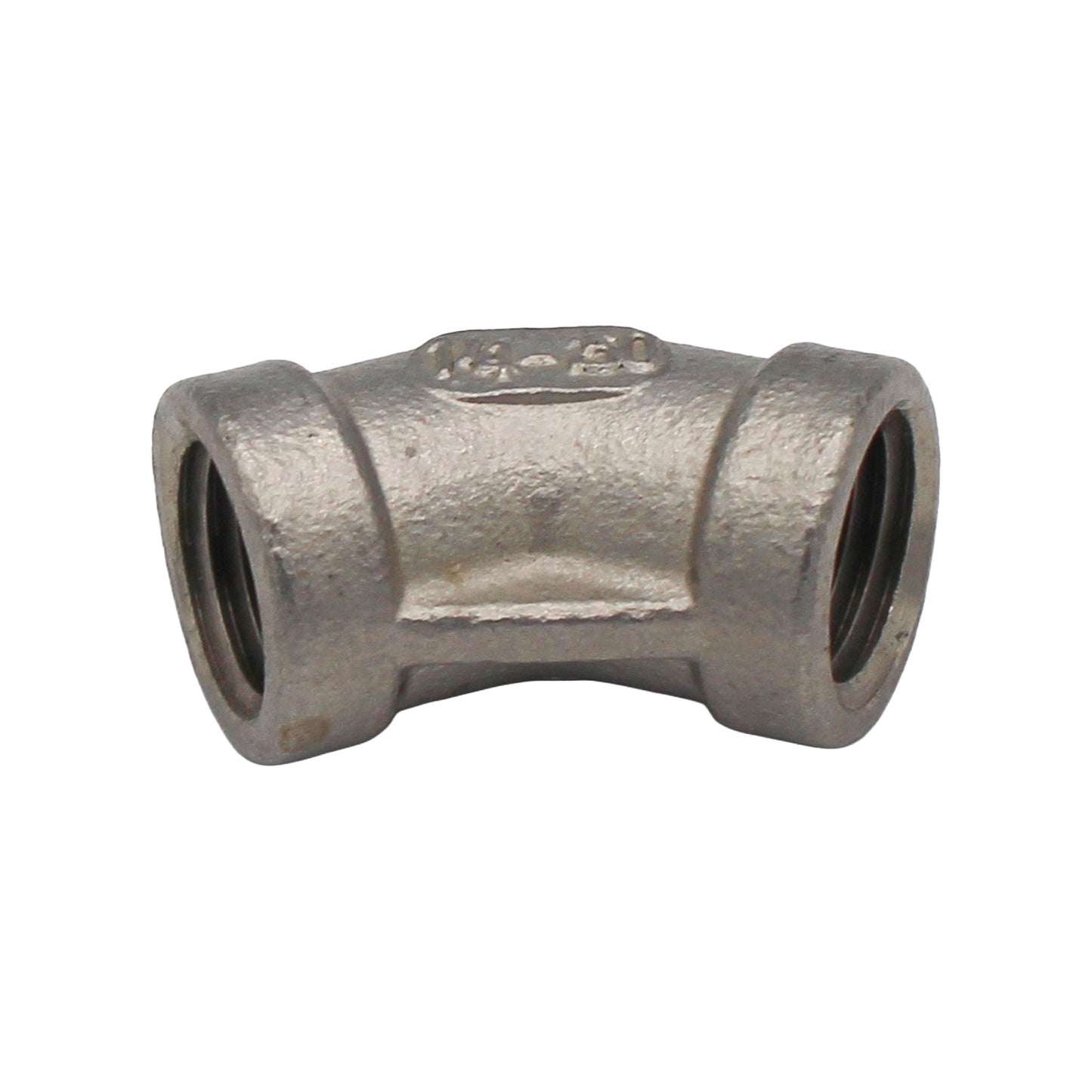 1/4" Female NPT 45 Degree Elbow - 304 Stainless Steel Pipe Fitting