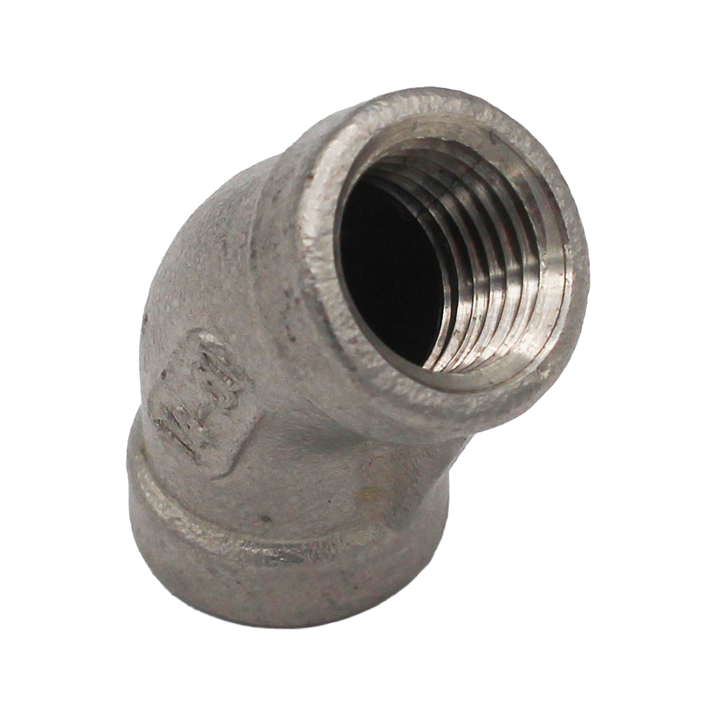 1/4" Female NPT 45 Degree Elbow - 304 Stainless Steel Pipe Fitting