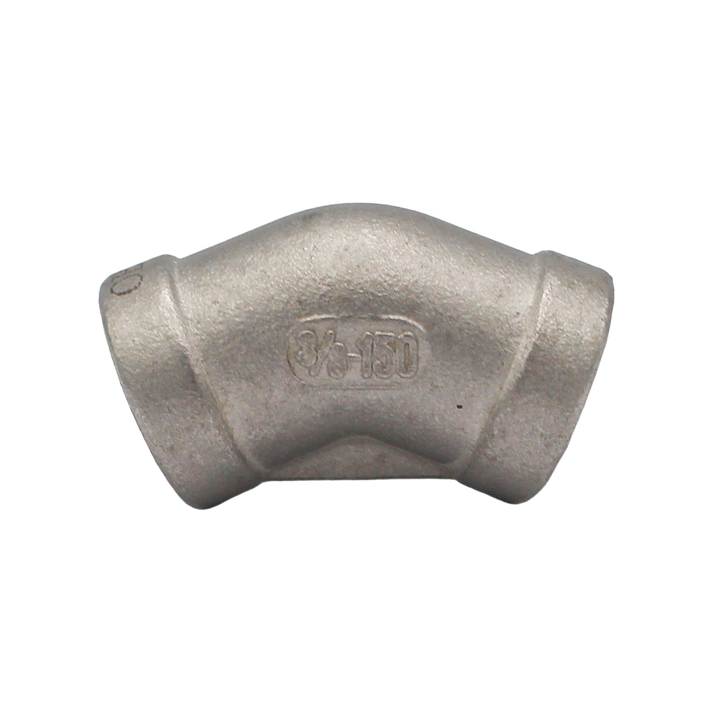 3/8" Female NPT 45 Degree Elbow - 304 Stainless Steel Pipe Fitting