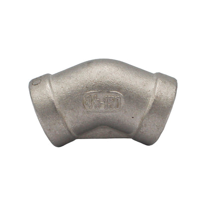 3/8" Female NPT 45 Degree Elbow - 304 Stainless Steel Pipe Fitting