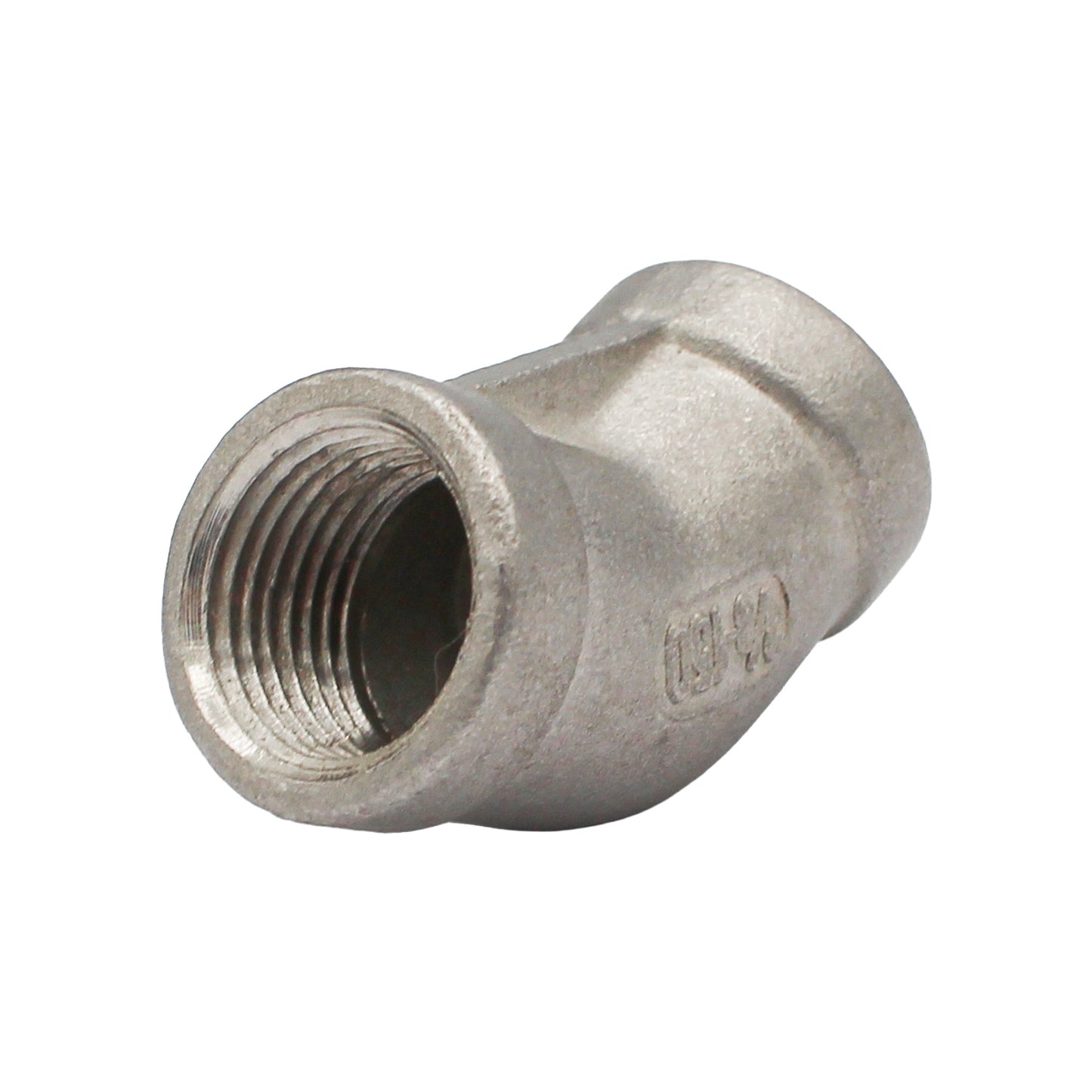 3/8" Female NPT 45 Degree Elbow - 304 Stainless Steel Pipe Fitting
