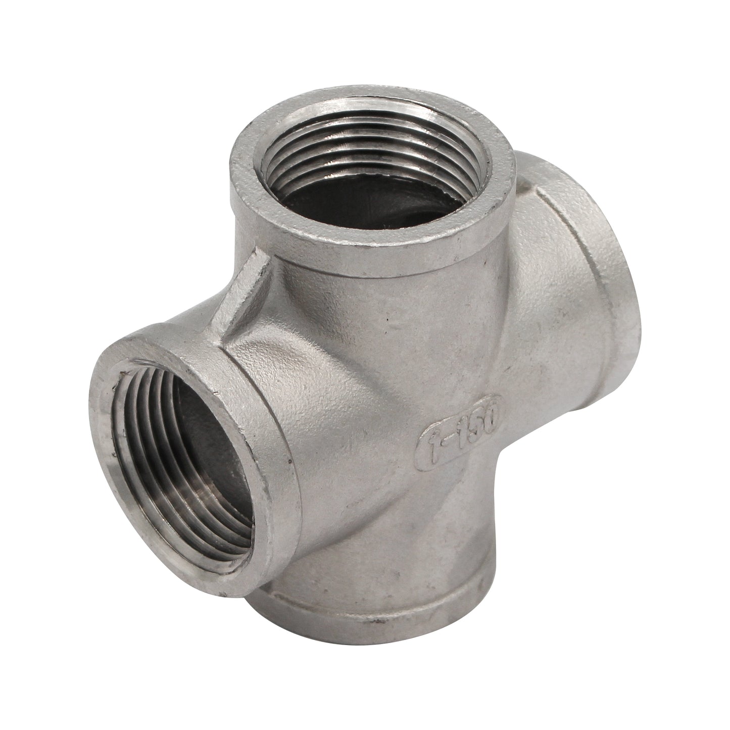 1" Female NPT Cross - 304 Stainless Steel Pipe Fitting