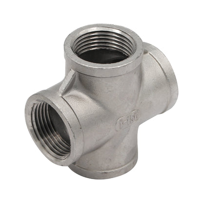 1" Female NPT Cross - 304 Stainless Steel Pipe Fitting