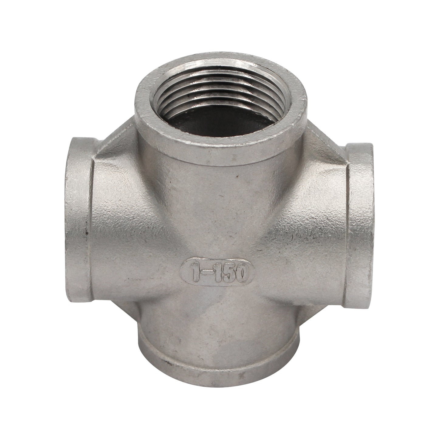 1" Female NPT Cross - 304 Stainless Steel Pipe Fitting