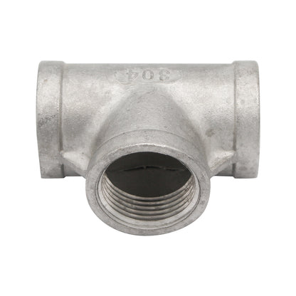 1" Female NPT Tee - 304 Stainless Steel Pipe Fitting