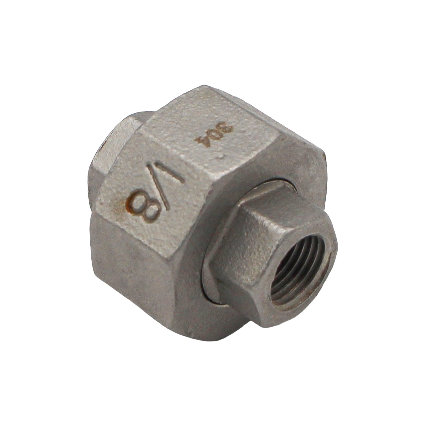 1/8" Female NPT X 1/8" Female NPT Union Coupler - 304 Stainless Steel Pipe Fitting