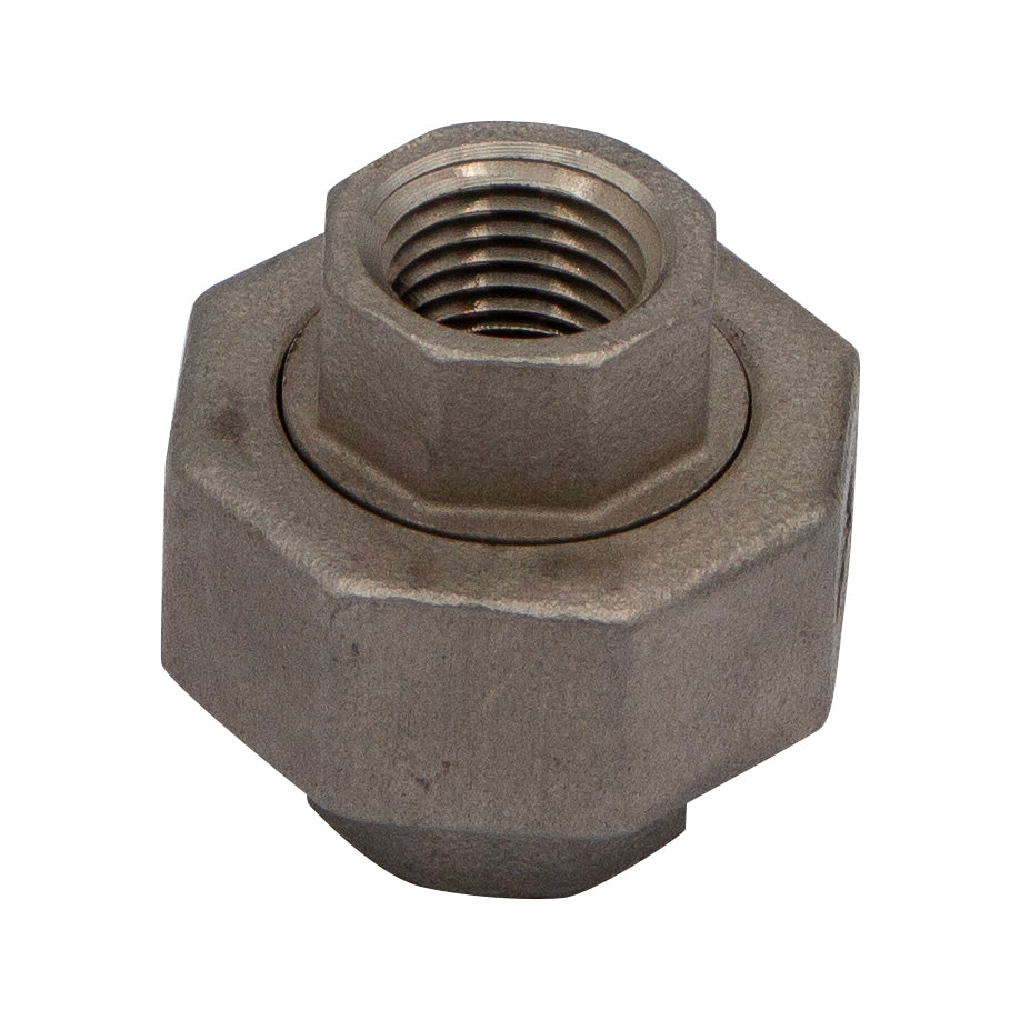 1/4" Female NPT X 1/4" Female NPT Union Coupler - 304 Stainless Steel Pipe Fitting