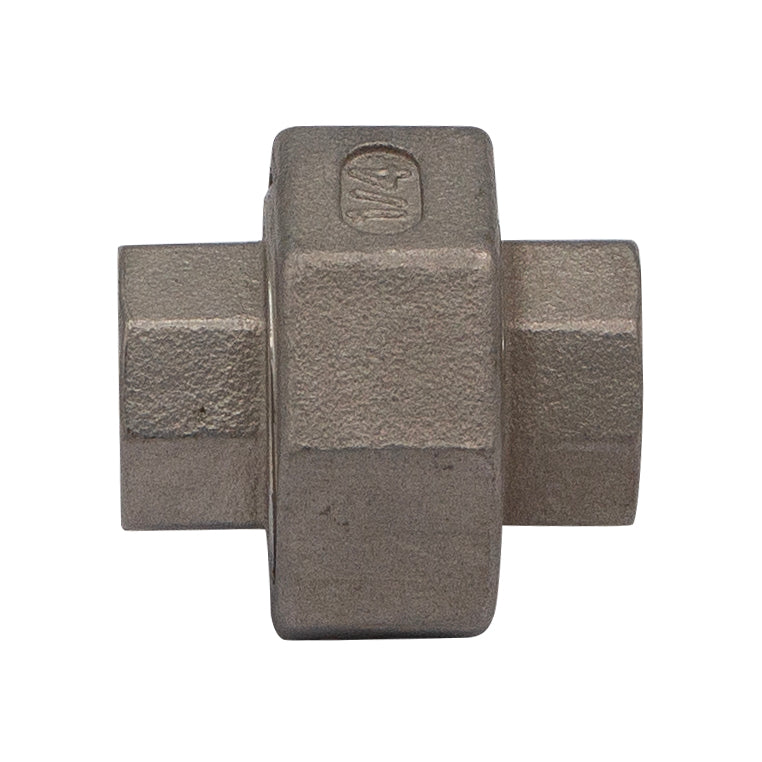 1/4" Female NPT X 1/4" Female NPT Union Coupler - 304 Stainless Steel Pipe Fitting