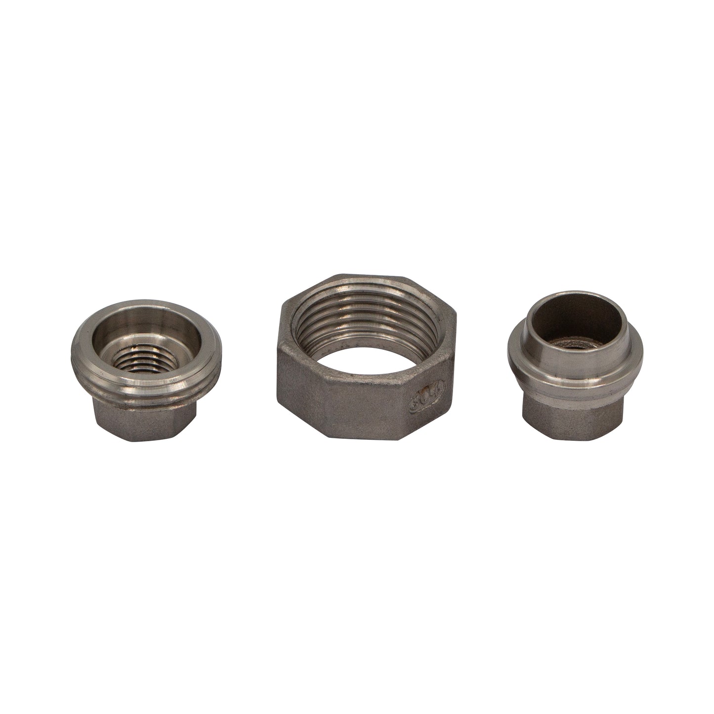 1/4" Female NPT X 1/4" Female NPT Union Coupler - 304 Stainless Steel Pipe Fitting