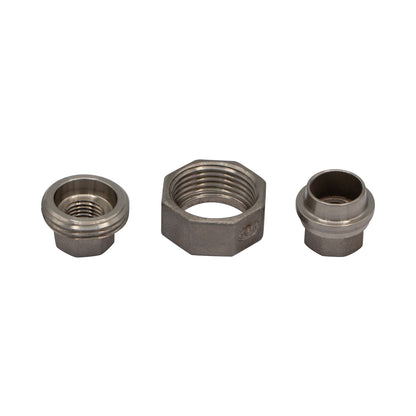 1/4" Female NPT X 1/4" Female NPT Union Coupler - 304 Stainless Steel Pipe Fitting